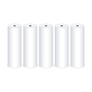 5 rouleaux papier blanc