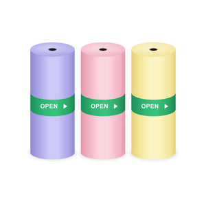 3 rouleaux autocollants couleur